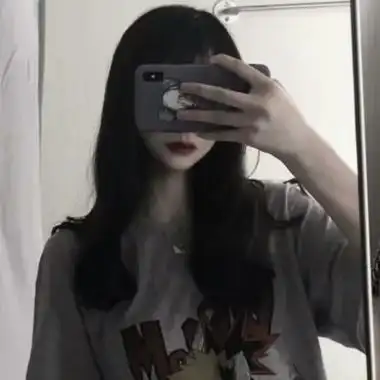 女生头像手机控遮住脸