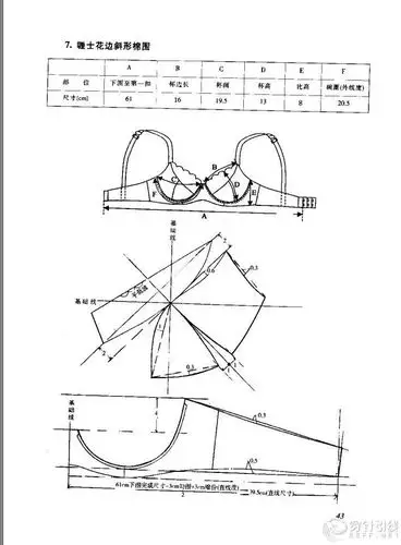 内衣制版文胸纸样版型