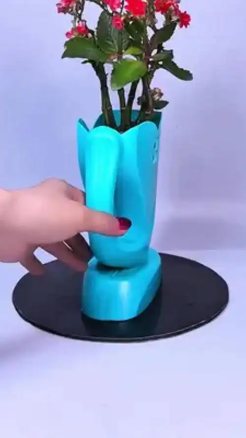 洗衣液瓶做倒立花盆 #洗衣液瓶子改造 #变废为宝 #自制花盆 #手工 #空