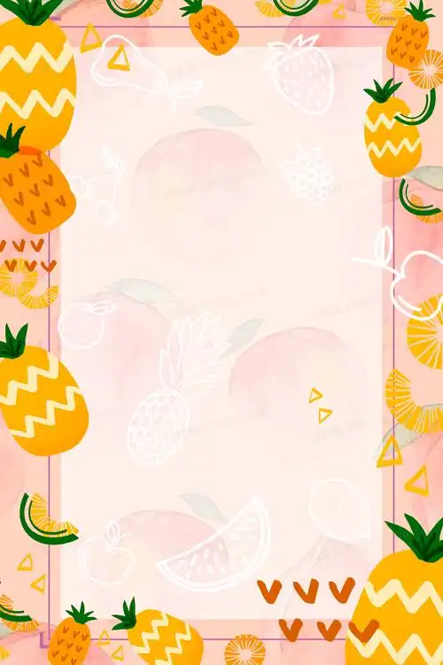 菠萝清新背景