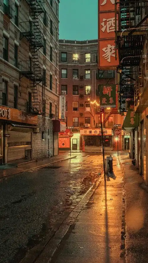 唯美道路建筑街景手机壁纸图片