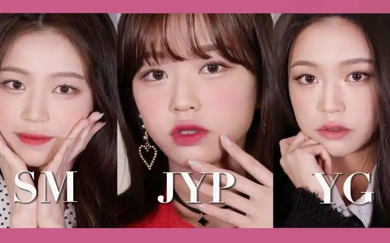 sunnysmjypyg三大社女团妆容对比仿妆