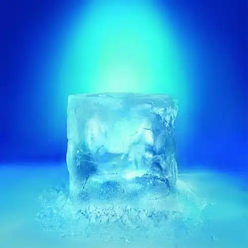 蓝色冰块素材