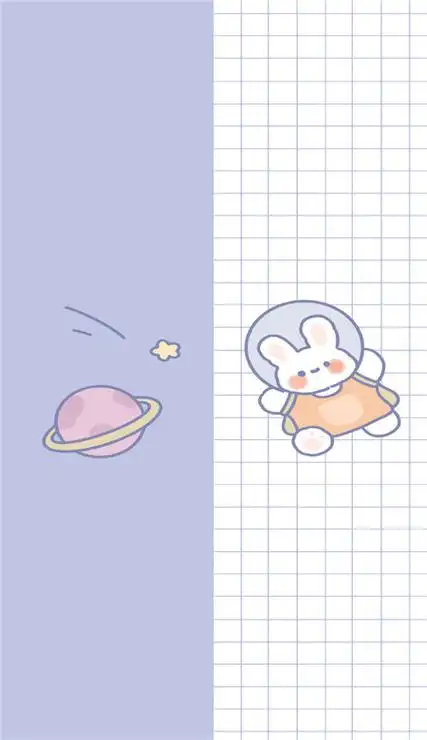 可可爱爱的分屏闲聊背景壁纸