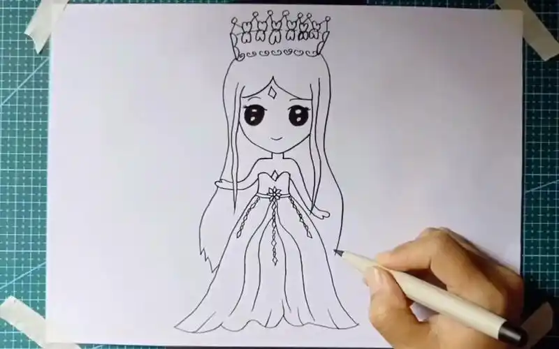 老爸画的冰公主vs我画的冰公主,老爸没有看过叶罗丽