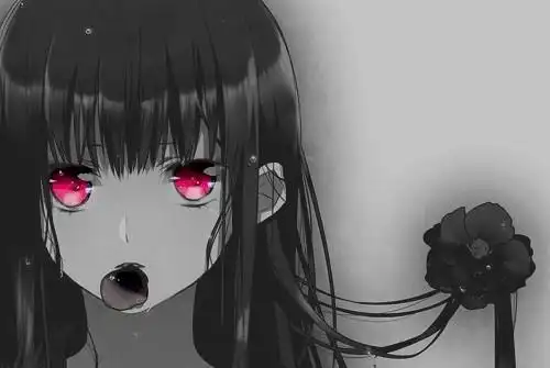 跪求动漫少女头像:眼神是空洞的,瞳孔为红色,谢谢