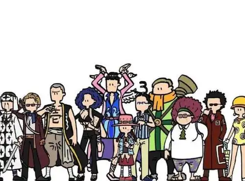 《海贼王》全角色大合照!该有的全都有,就怕你不认识_路飞