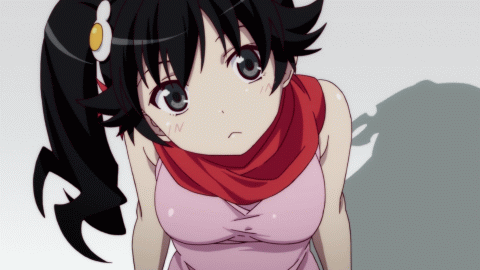 伪物语歪头不解疑惑动漫二次元gif动图_动态图_表情包下载_soogif