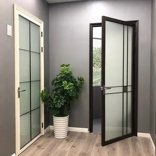 常州开门卫生间室内门钛镁镁合金双层钢化钢化玻璃玻璃门室内门