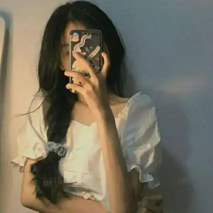 手机遮脸头像女,女生头像图片