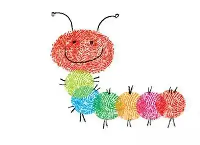 线描装饰画,一波手指画素材还怕没创意吗!这样创作更有创意!