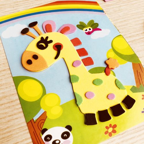 eva立体贴画4岁5岁6岁幼儿园宝宝手工手工制手工创意粘贴类