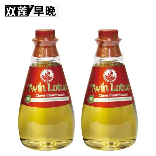 泰国进口双莲丁香净爽漱口水330ml