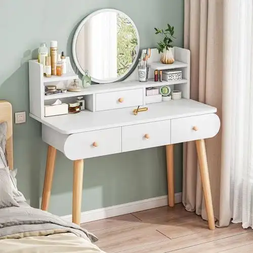 50公分小梳妆台70cm长梳妆50cm宽化i妆桌小型单桌子女生卧室配椅l