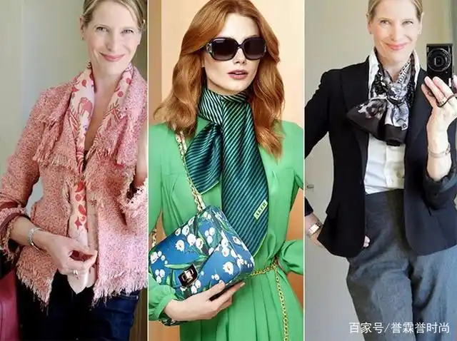 秦岚穿西装会搭配丝巾,这个秋季会搭配丝巾,你就会霸气