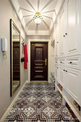 大户型美式风格四房玄关装修效果图