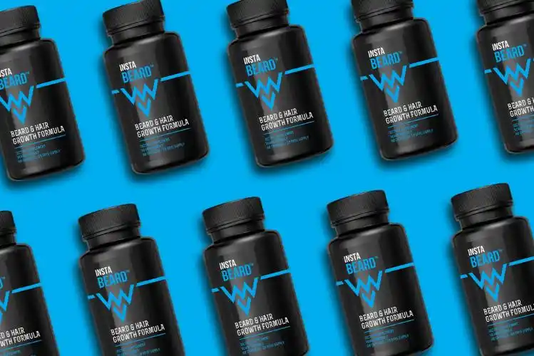 instabeard 胡须生长液产品包装设计,尽显男性力量