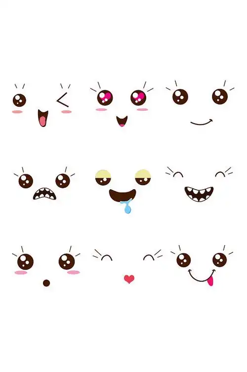 手绘卡通表情包图片-手绘卡通表情包素材下载-众图网