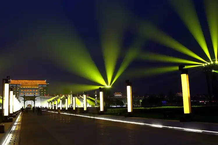 夜难寐—西安南门广场夜景绚丽多彩-----【乐华】