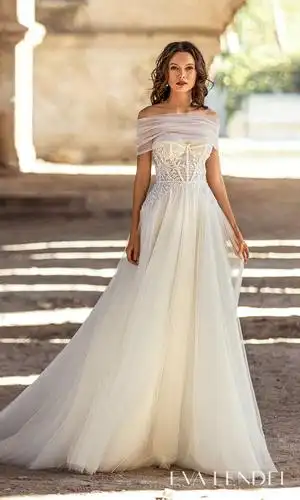 eva lendel 2021" golden hour"婚纱 现代时尚新娘的宝库