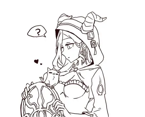 临摹忍忍的祭司!是鹰祭!