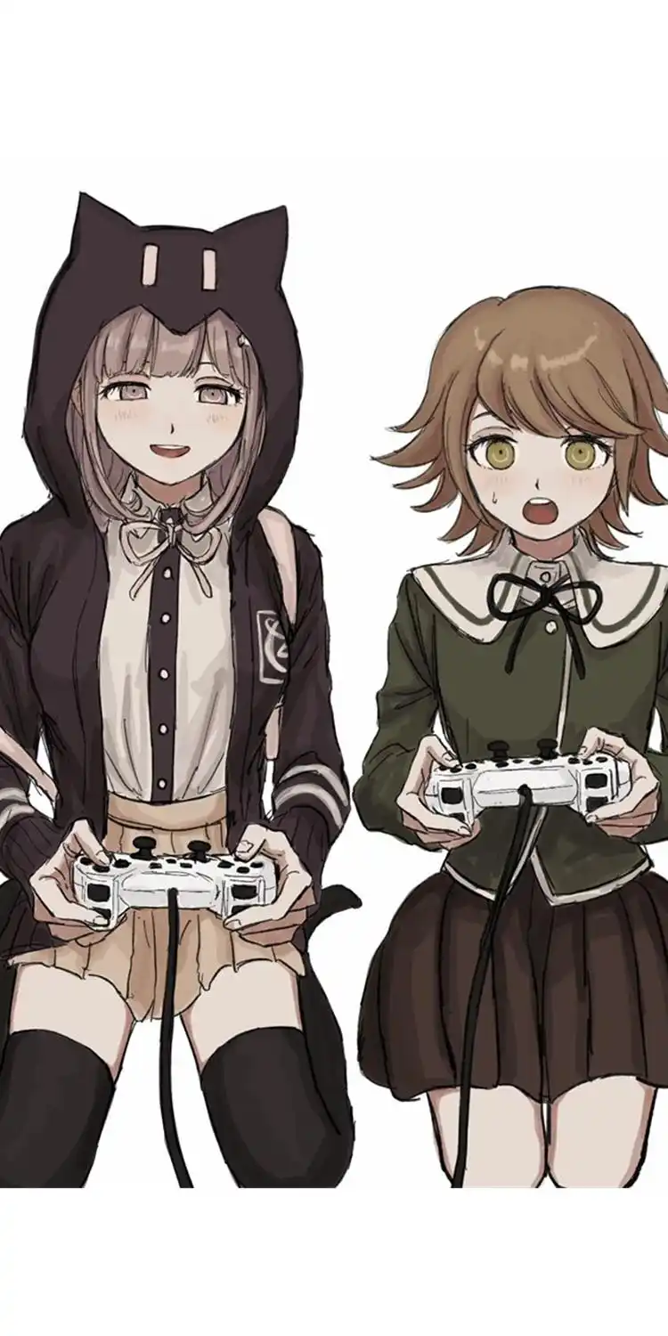 《弹丸论破》不二咲千寻和其他角色的奇怪组合,动漫全面屏壁纸