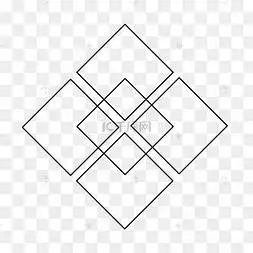 正方形创意线条图案