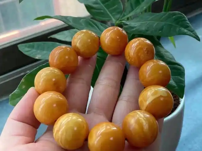 顶级花蜡蜜蜡手串