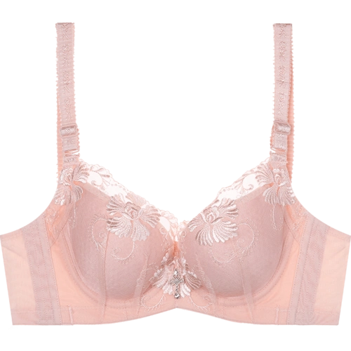 夏娃之秀新品蕾丝刺绣文胸调整型聚拢上托深v胸罩性感薄款内衣女