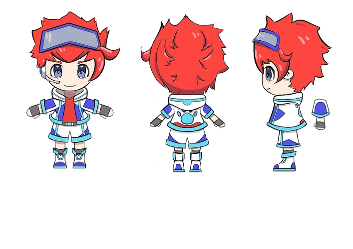 q版人物三视图|插画|创作习作|也一一 - 原创作品 - 站酷 (zcool)