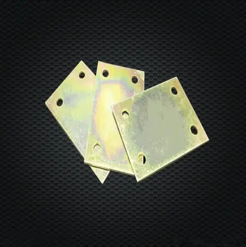 一字型连接件角铁片家具角码配件平面固定直角片直片角码链接铁片