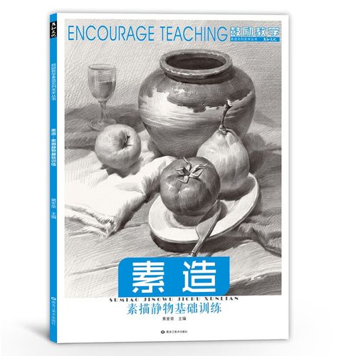 教材程零基础写生范本水果罐子初级学校美术培训班 素描静物基础训练