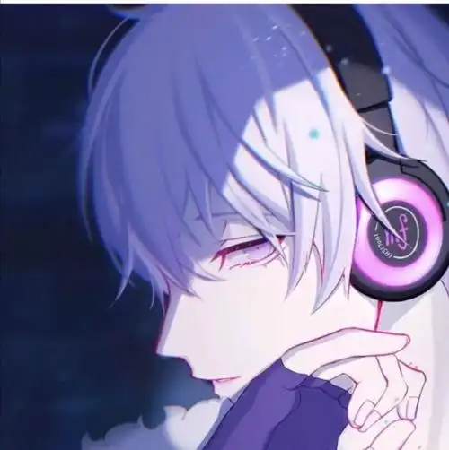 出单白发紫眸少年