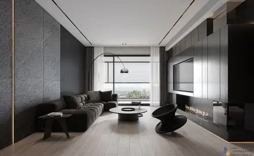 黑白灰演绎经典极简_效果图区_室内设计联盟 - powered by discuz!