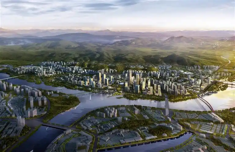 江东新区城市起步区(效果图)