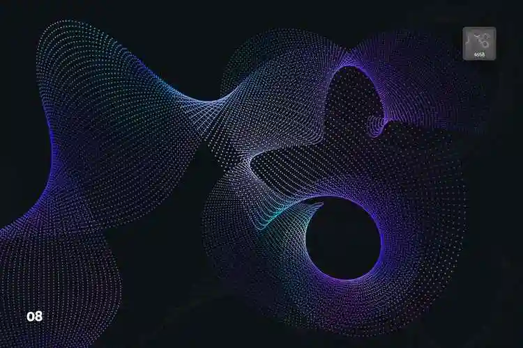 时尚高端简约抽象高科技质感的笔刷线条背景纹理底纹集合