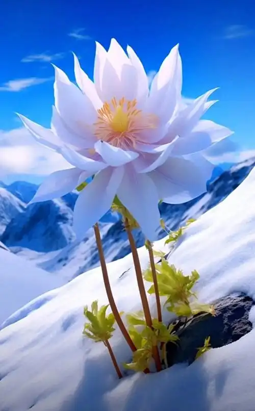 天山雪莲花