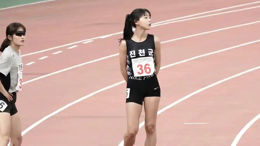 金敏智 忠清北道运动会 4×100冠军20230513 4k