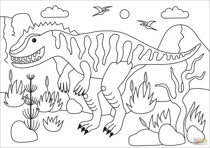 霸王龙简笔画图片