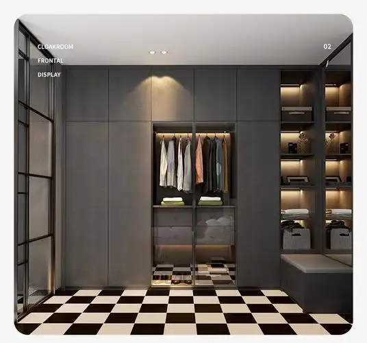 索菲亚衣柜定制卧室超高款开放式衣橱现代轻奢玻璃门转角衣帽间电视剧