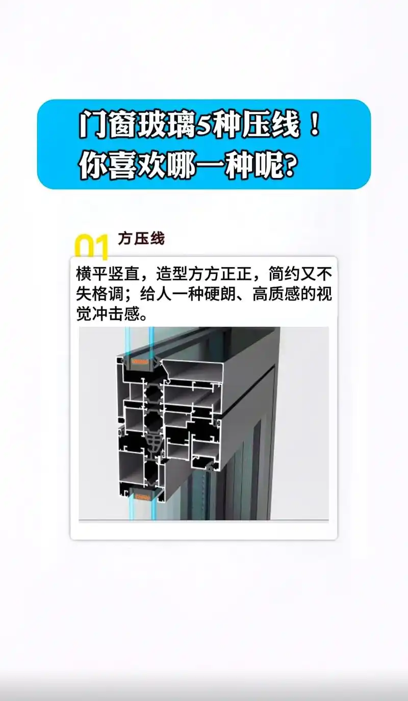门窗玻璃5种压线!你喜欢更哪一种呢?