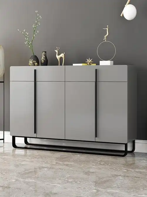 轻奢后现代鞋柜家用门口简约现代隔断柜客厅大容量北欧收纳玄关柜