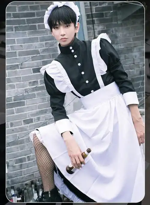 男穿女仆装cos服女装大佬cosplay服装动漫伪娘咖啡厅反串大码服装