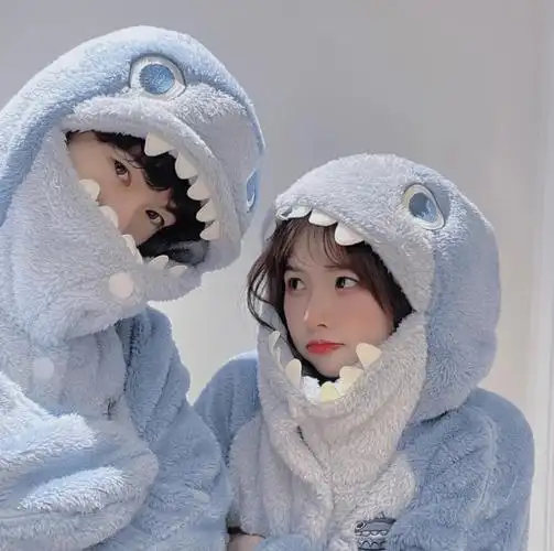 情侣头像 可爱鲨鱼