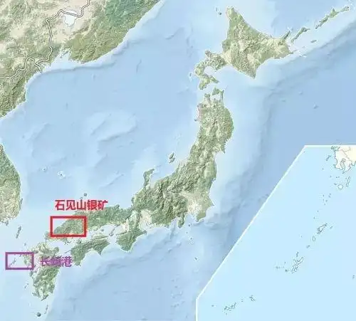 终于,葡萄牙人在日本找到了当时全球储量最大的银矿——石见银山.