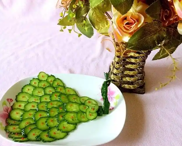 黄瓜创意摆盘的做法和步骤图解 - 黄瓜创意摆盘怎么做好吃 - 菜谱大全