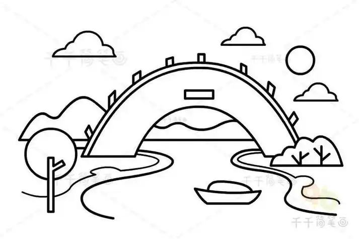 公园简笔画-儿童简笔画大全公园风景的简笔画大全图片自然公园简笔画