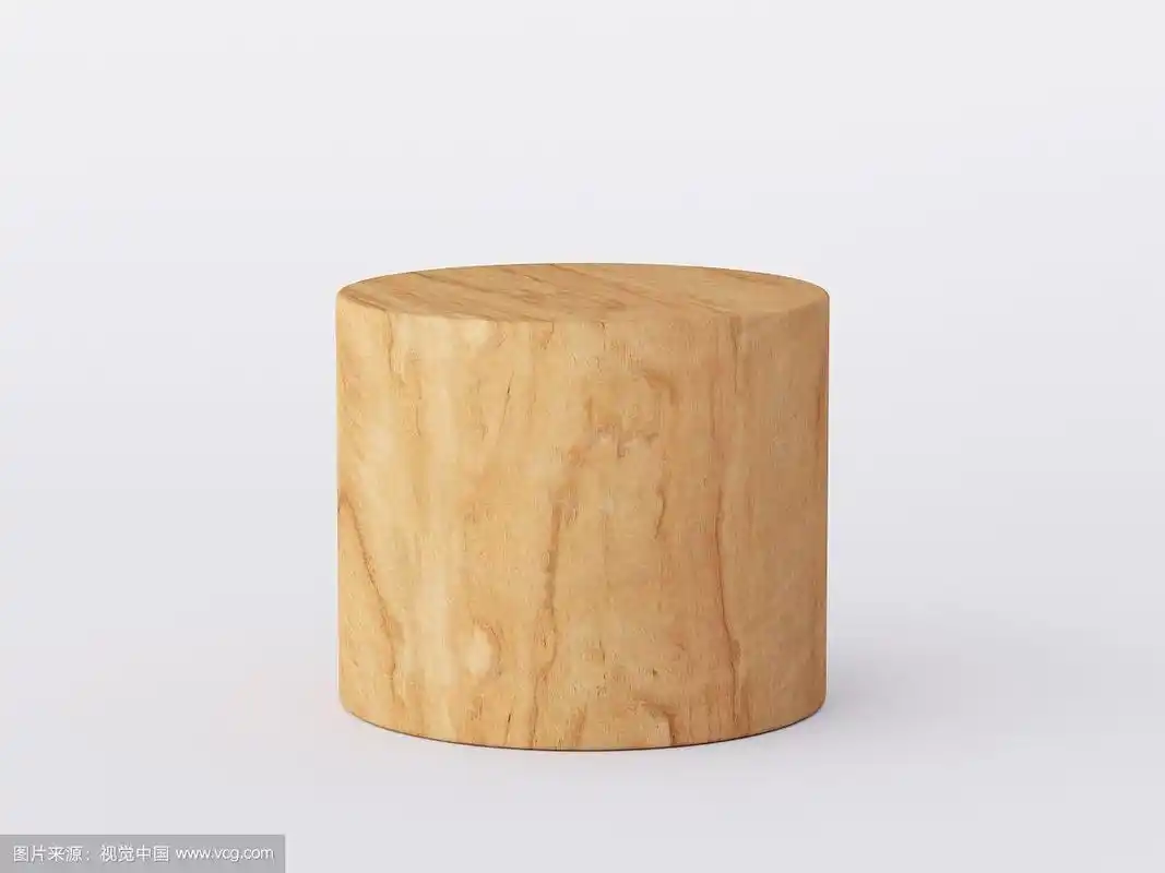 白底的木制产品展示台