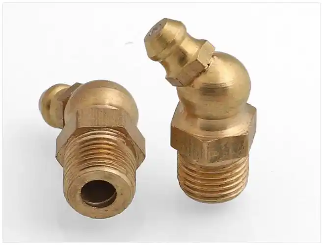 冰能 黄油嘴铜油嘴直嘴45度弯油嘴油咀油枪油嘴头铜油杯注油嘴黄油枪