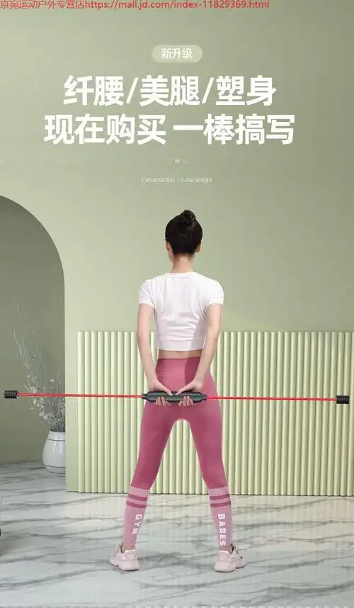 飞力士多功能训练健身棒可拆卸腹部燃烧振颤瘦腰震颤弹力棒耀夜黑旗舰